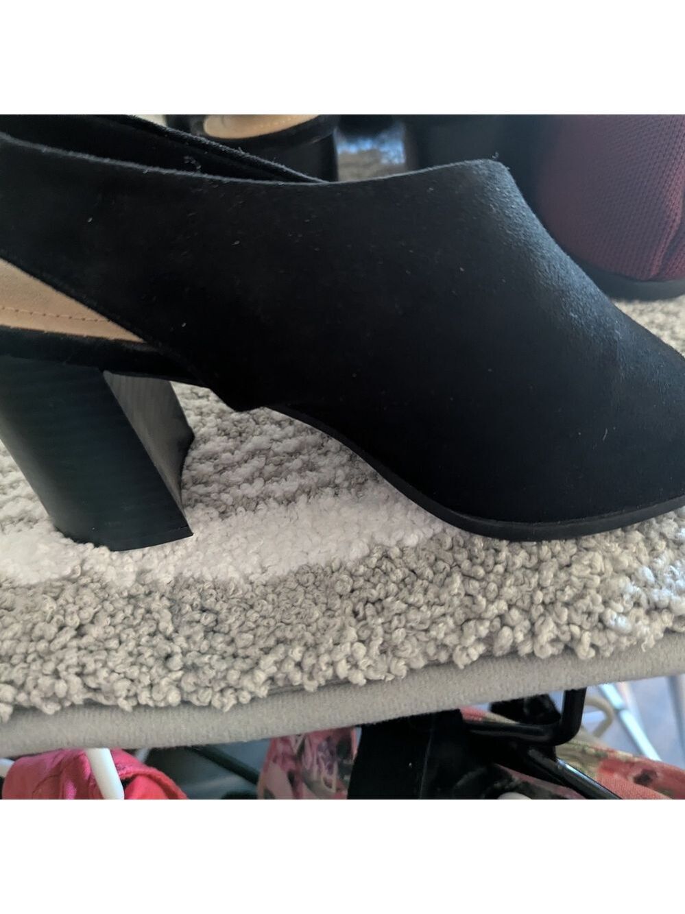 NWOT - Dexflex Comfort Black Women's Mule Heels Size 7 - Picture 3 of 6